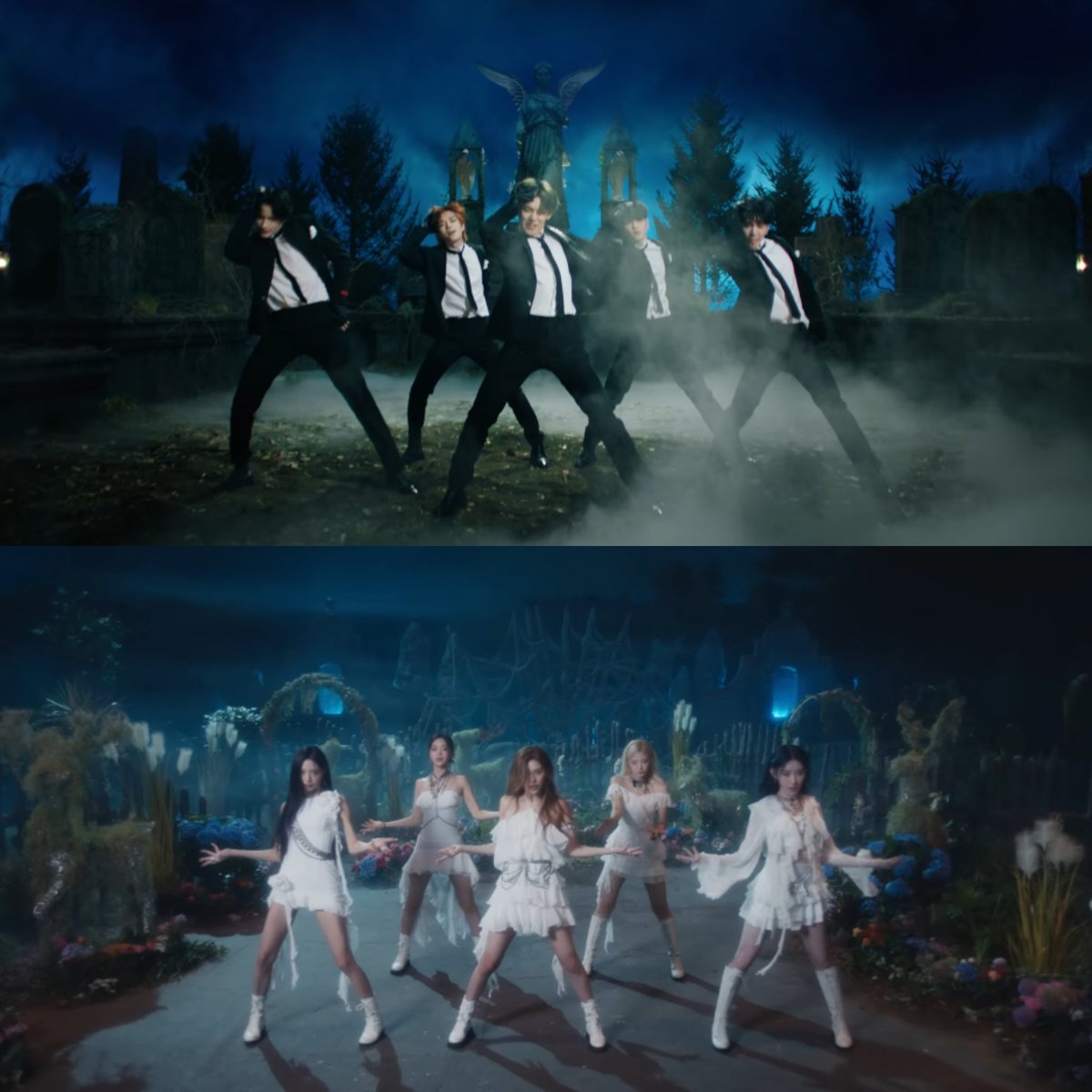 thinkyeonji's tweet photo. Txtzy similar scenes in gbgb and Ringo mvs ! https://t.co/v07cDpxl3m