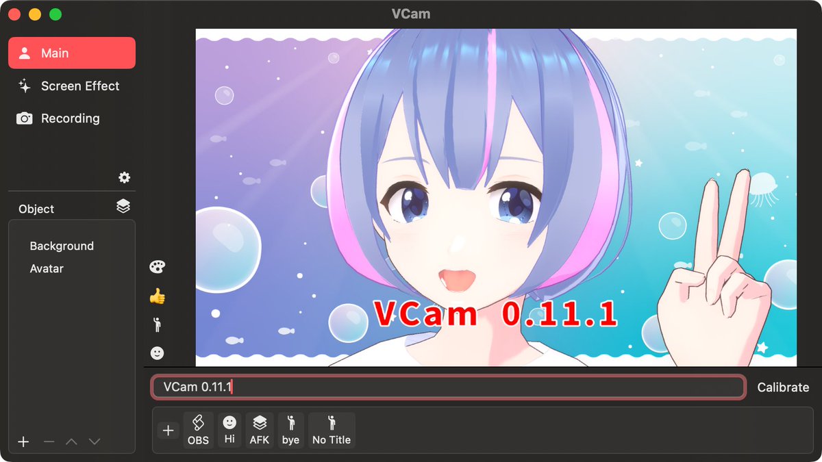 vcamapp_en's tweet photo. #VCam 0.11.1 is now available for supporters! 🌟
VCam runs smoother in this version. If VCam was too slow before, give this one a try!
https://t.co/BLHdK4j7Nf
#EnVTuber https://t.co/M0zh5PK3Ft