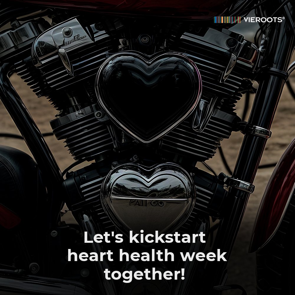 vieroots's tweet photo. Our hearts are the engines that keep us moving. Let's kick-start this Heart Health Week with full throttle towards wellness for a journey to a healthier, happier you!  🏍️💪 

#heart #hearthealth #healthyheart
#heartweekawarness https://t.co/wM6eXKBfhL