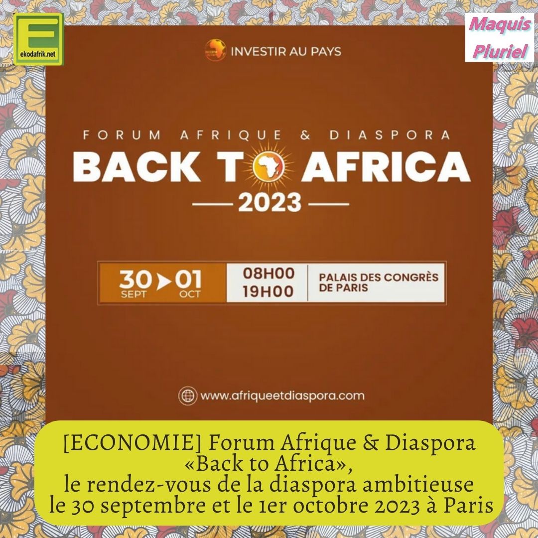 ekodafrik's tweet photo. 🟢 COMMENT #INVESTIR SEREINEMENT EN #AFRIQUE
2 journées dédiées à la #diasporaafricaine dans une salle prestigieuse. Participez au rendez-vous des #acteurséconomiques pour l’Afrique #investienafrique #philippesimo #backtoafrica #afrobusiness
➡️ https://t.co/oF2hbh3mEk https://t.co/rhesxtRTCr