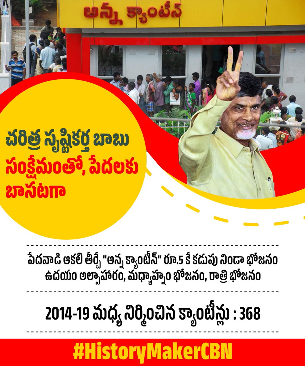 JaiTDP's tweet photo. చంద్రబాబు అంటే ఒక మామూలు వ్యక్తి కాదు. ఒక చరిత్ర సృష్టికర్త. తన పట్టుదల, క్రమశిక్షణలతో... వినూత్న ఆలోచనలతో సమాజాన్ని మార్చే క్రమంలో ఆయన సృష్టించిన చరిత్రలు ఎన్నో. వాటిల్లో ముఖ్యమంత్రిగా ఆయన అమలు చేసిన సంక్షేమ పథకాలు కూడా ఉన్నాయి.
#TDPforDevelopment 
#HistoryMakerCBN
#MyHeroCBN https://t.co/tMeCy7WDZE