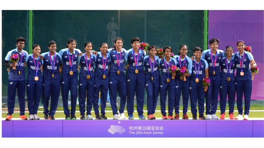 sumity62267's tweet photo. Congratulations women's cricket team
Proud of you 🙂 https://t.co/bEsTjqWYil