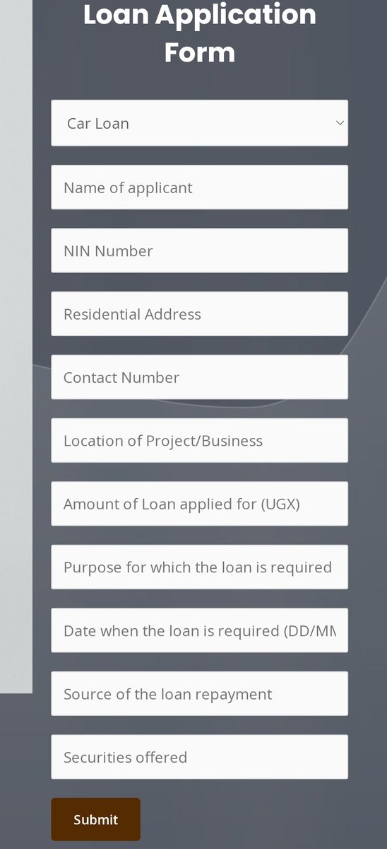 SunriseWealthUg's tweet photo. What's stopping you from filling this application form at https://t.co/3bJlEPwA6i
Reach us through our chat platform with your queries and our team of professionals will respond to you ASAP!
#Loans #car #tax #Fees https://t.co/nNR38kxD3v