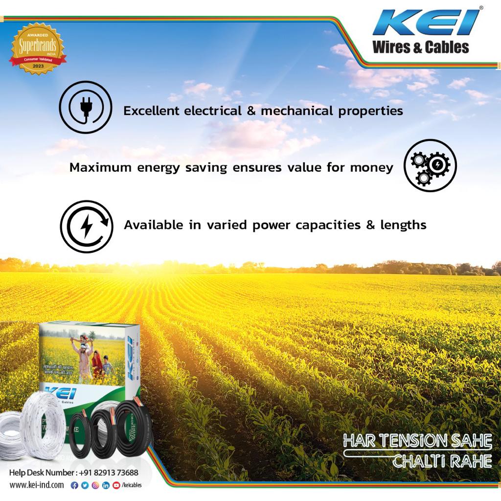 keicable's tweet image. Discover KEI Winding Wires, crafted with 99.97% Pure Electrolyte Grade Bright Annealed Bare Copper, it not only saves energy but ensures value for money too.⚡️🙌
#safety #purecopper #kei #pureperformance #windingwires #irrigation #durability #ChooseWisely #hartensionsahechatirahe