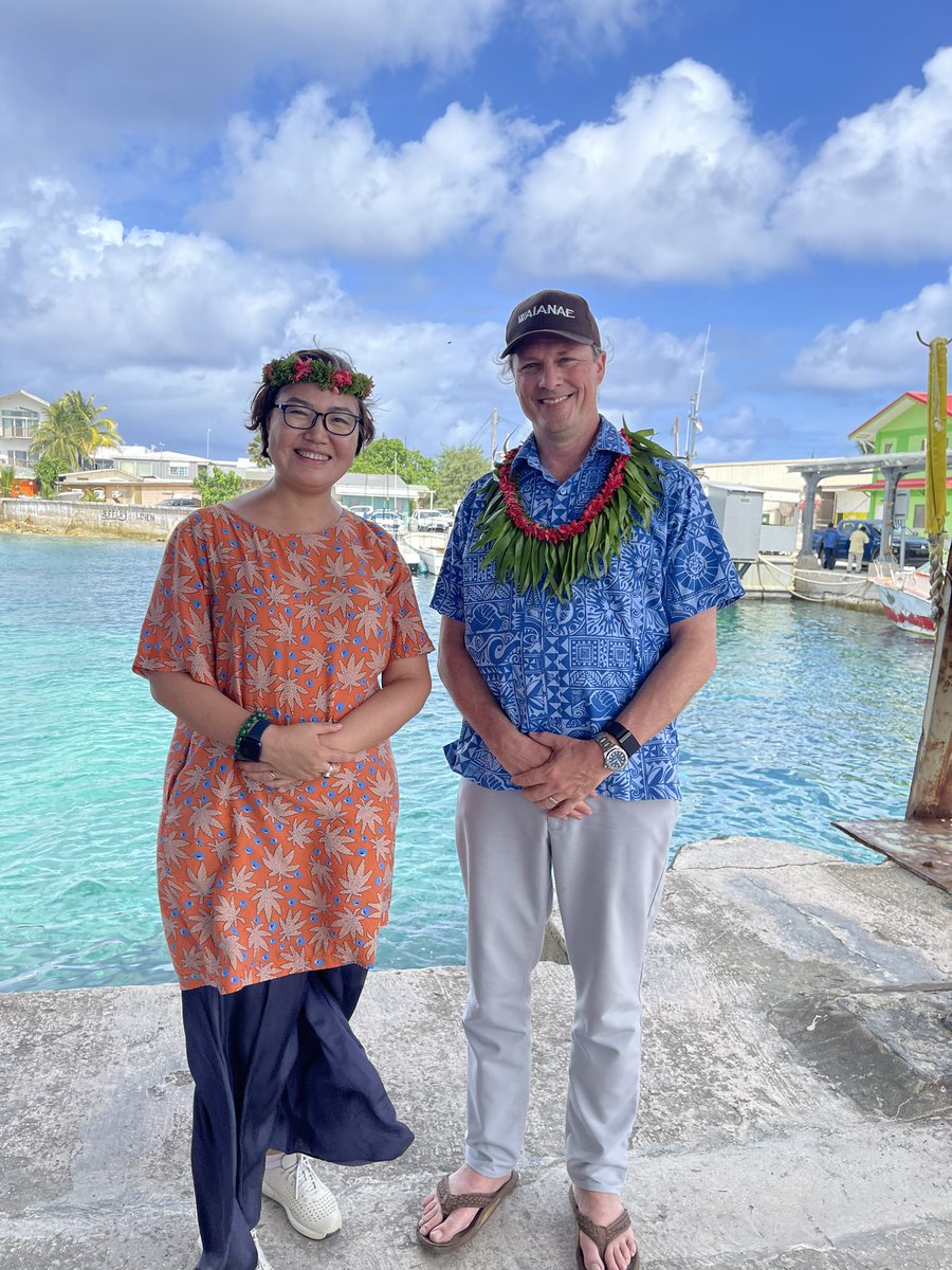 This week I met @TuyaLive in the Republic of the Marshall Islands 🇲🇭 on the occasion of her first mission to the North Pacific and presentation of her credentials. So happy to be working together to protect the Planet, promote Peace and build Prosperity #UNDP4SIDS