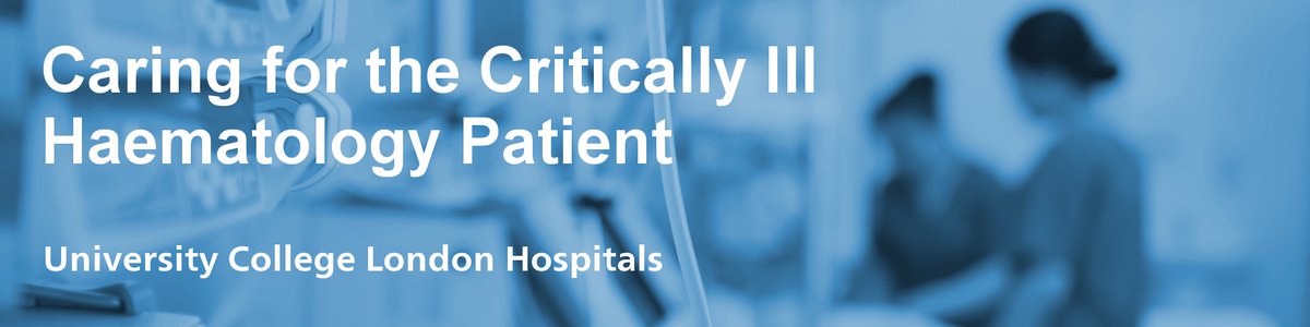 UCLH is running a free online study day on caring for critically unwell Haem patients. On Nov 21, expert speakers will discuss neutropenic sepsis, chest crisis, HLH, CRS and many other complications. Ending with a fascinating keynote by Prof Elie Azoulay. bit.ly/3sZhVxV