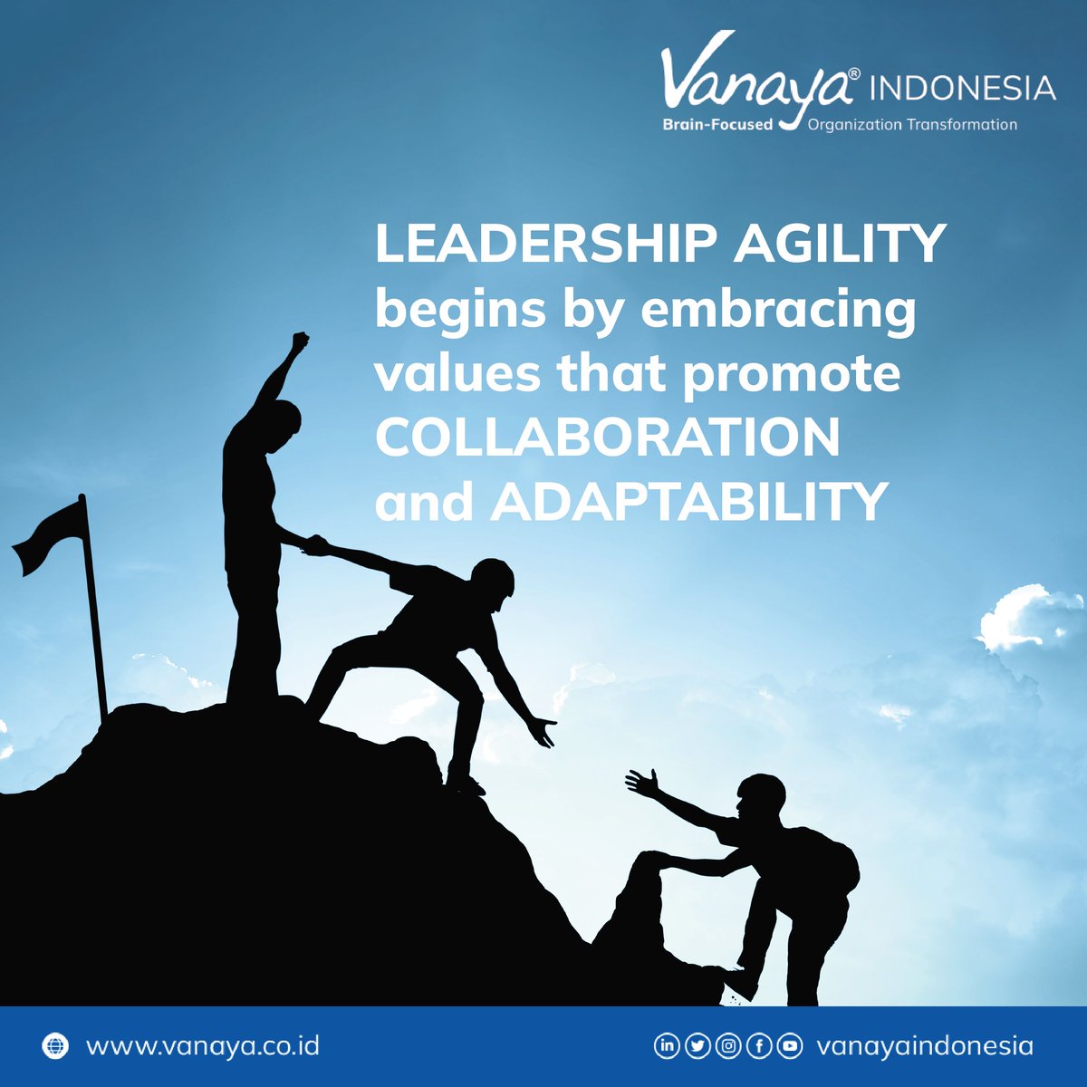 VanayaIndonesia's tweet image. Transform Your Leaders to Become Agile Leaders, Enjoy the Mind-Changing Journey

Learn more: bit.ly/3Y6Avjg

#AgileLeaders #VanayaIndonesia