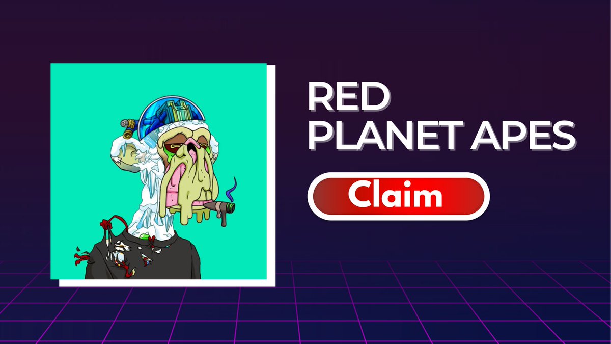 PepperCrypto_'s tweet image. Red Planet Ape NFTs Mint Live 🎉

Join Giveaway ✅
Retweet ✅

👇GO👇
gleam.io/k31S0/red-plan…