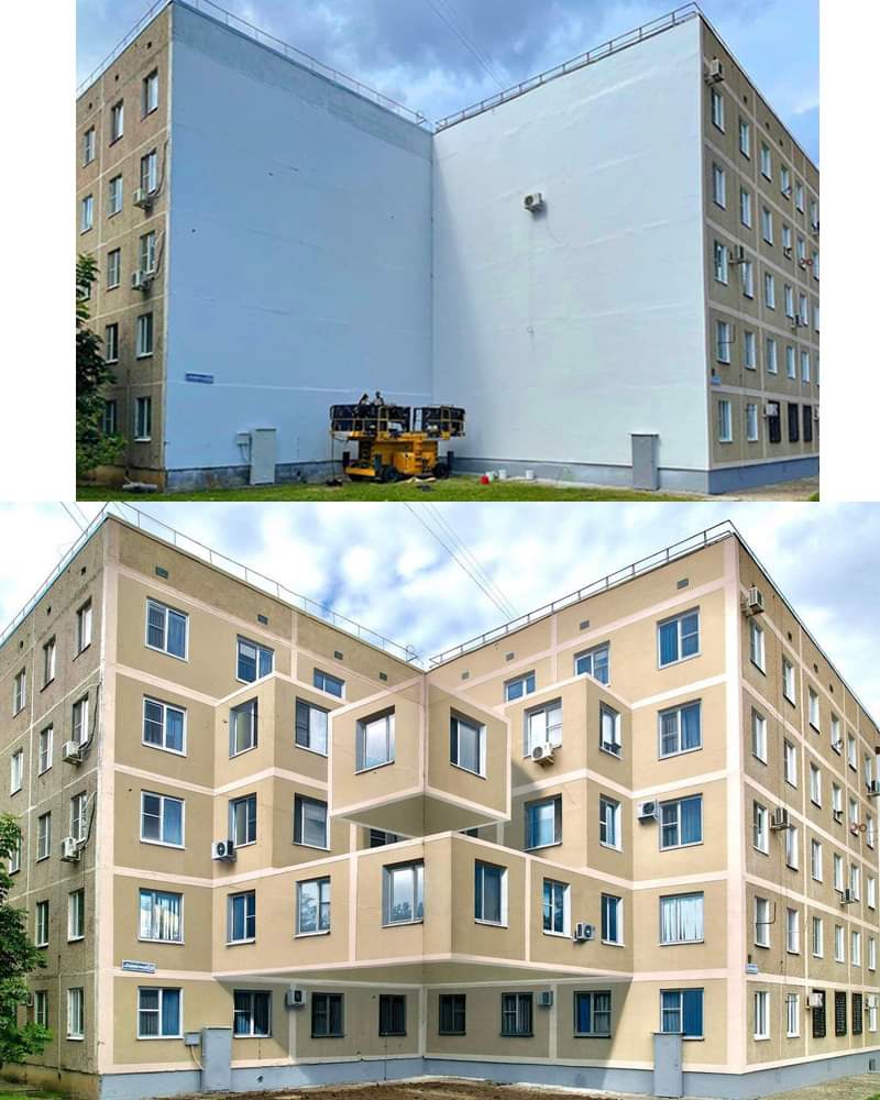pikus_pol's tweet photo. Dziwie się, że pomysł nie został wykorzystany w kampanii wyborczej, jako tani sposób, na zaspokojenie potrzeb mieszkaniowych😂😂 
#mural3D https://t.co/8tuRFTjhAG