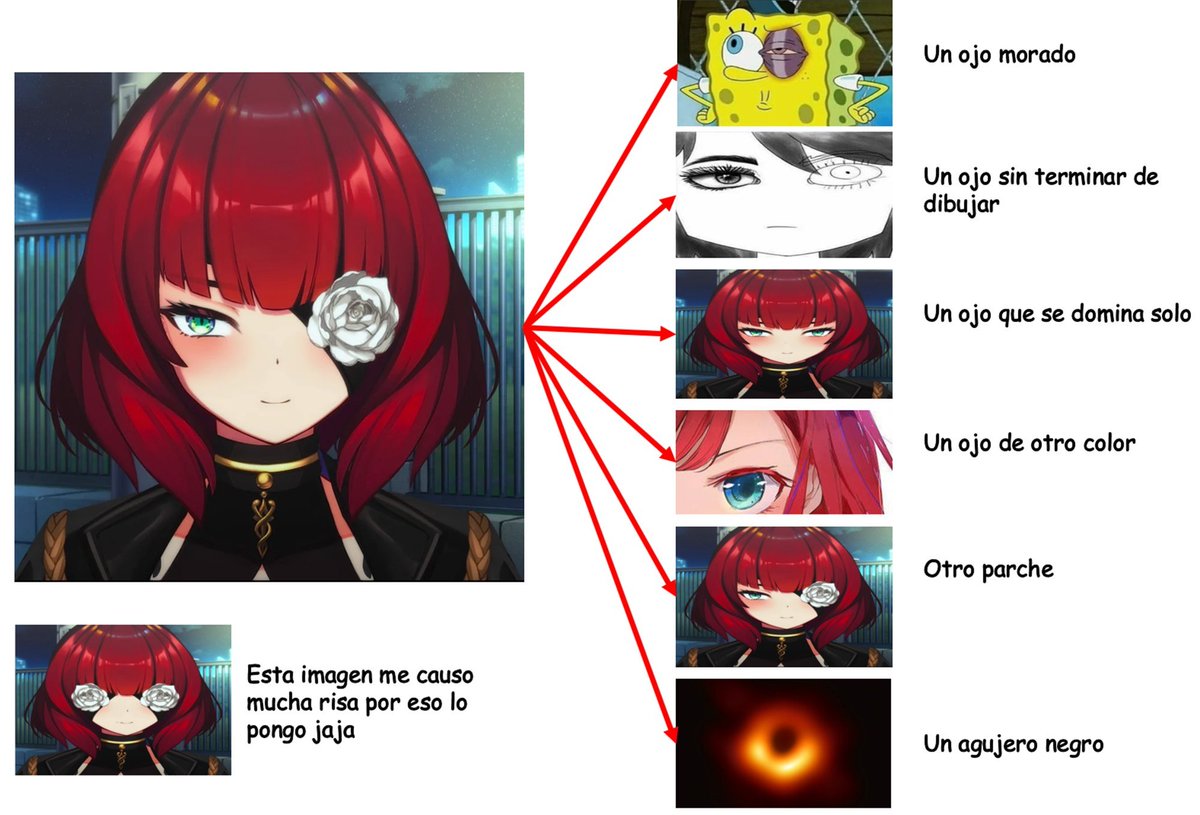 AL_2082's tweet photo. Estas son mis teorías de lo que oculta Ruby bajo su parche espero acertar en alguna

#RubyScarlet #MemeRuby @RubyScarletVT https://t.co/BQYSyr43pJ
