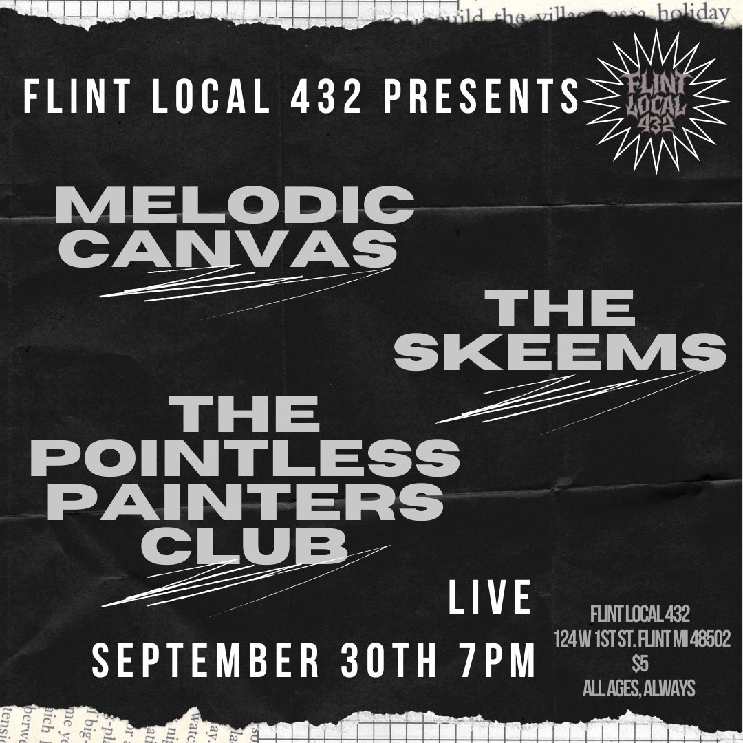 melodic_canvas's tweet photo. Next show is at Flint Local 432 on September 30th! @FlintLocal432 https://t.co/nQJPhVU1VI