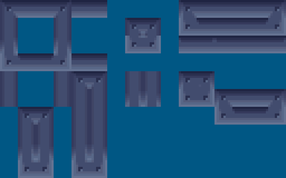 STREGAStudios's tweet photo. We spent this last week getting the design down for our tutorial's steel tileset.
This set is only the ceiling half, including overlays of lights and vents. Working on the floor half next.

Sensitivity marking for spoilers.
#TheNestGame #STREGA #ShadowWorkers #gamedev #indiedev https://t.co/5YYUVS8U1l