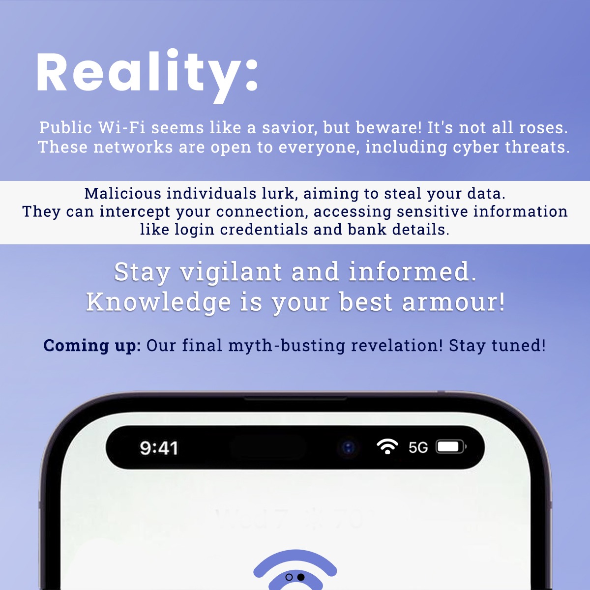 OmninetTech's tweet image. #TechMythBusted  part #3

Think public Wi-Fi is your safe haven? Think again! Get the facts and stay secure.

The 4th and final myth is on its way. Like, comment, share, and follow as we unravel the truths in tech.

 #StaySecure #Omninettechnologies
