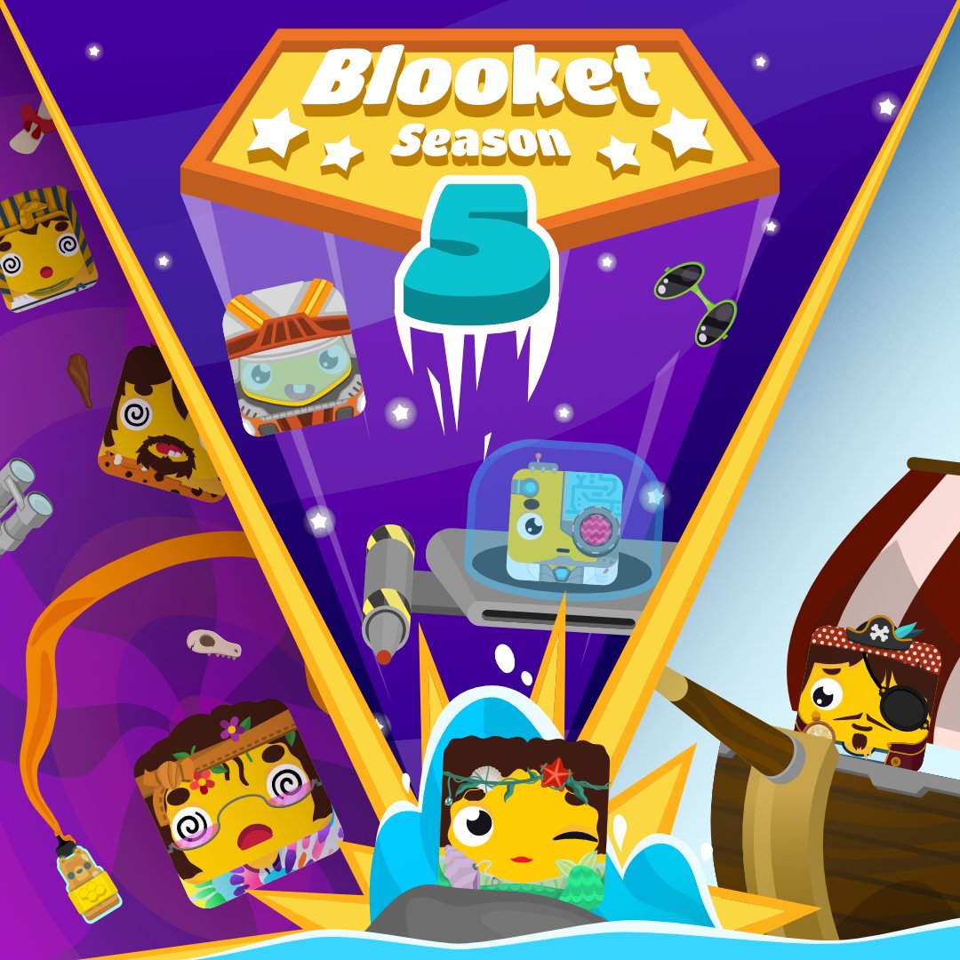 Blooket Season 5 is out now! ⚓️Sail the seas and find lost treasure in our new game, Pirate’s Voyage! 🏴‍☠️Open our new Pirate Pack to collect new Blooks, like the Swashbuckler, Kraken, and Pirate Pufferfish! 🕶️Unlock 100 exclusive Blook parts in our new Class Pass!