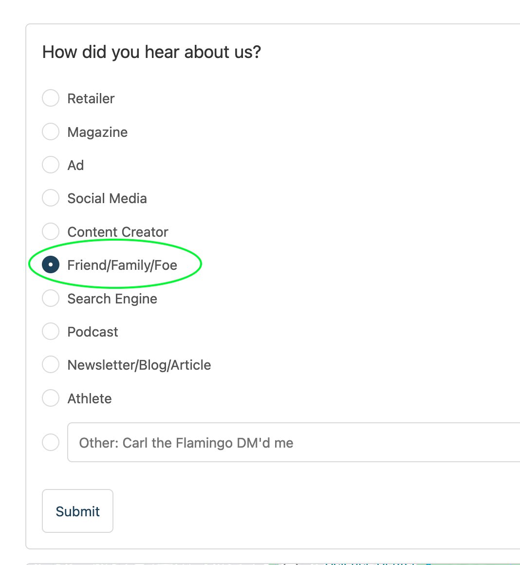 Way to go, <a href="/goodr/">goodr</a>! Any brand that uses charming copy has my undying loyalty.