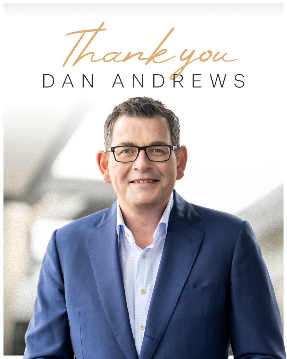 What a legacy. What a leader. Thank you @DanielAndrewsMP for your incredible contribution to our party and to your state.