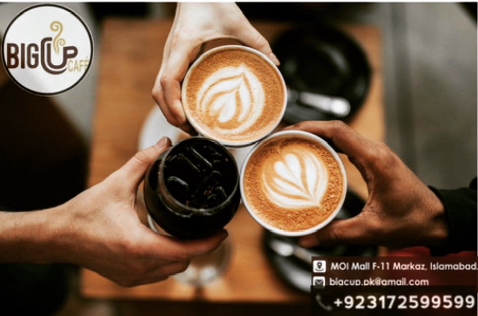 CafeBigCup's tweet photo. Bigcupcafe
Coming soon
2nd Floor Mall of Islamabad 
F-11 Markaz Islamabad 
📞+923172599599
#Islamabad #Coffee #cafe https://t.co/tItdACQC4V