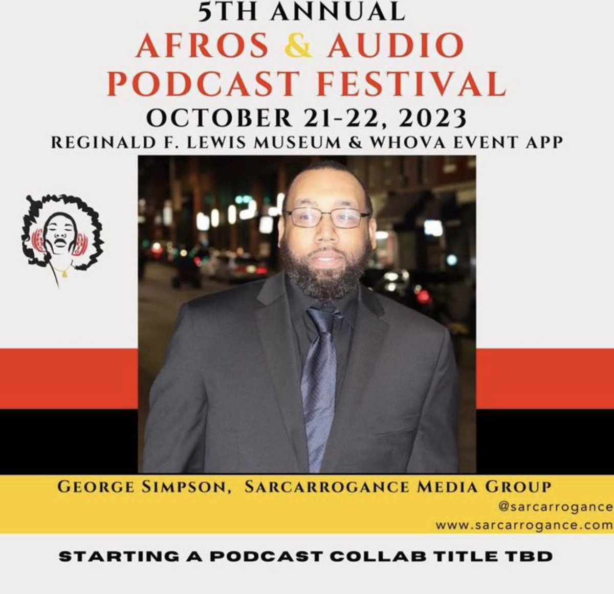 ToxReportPod's tweet image. Pablo will be speaking at the @Afros_and_Audio podcast festival. Come check him out.