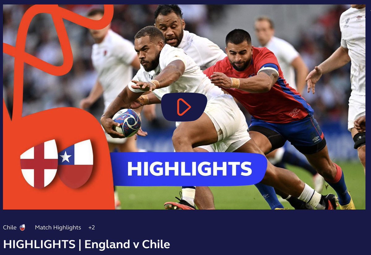 England v Chile Highlights
rugby.net #rwc2023 loom.ly/qixjB4o
