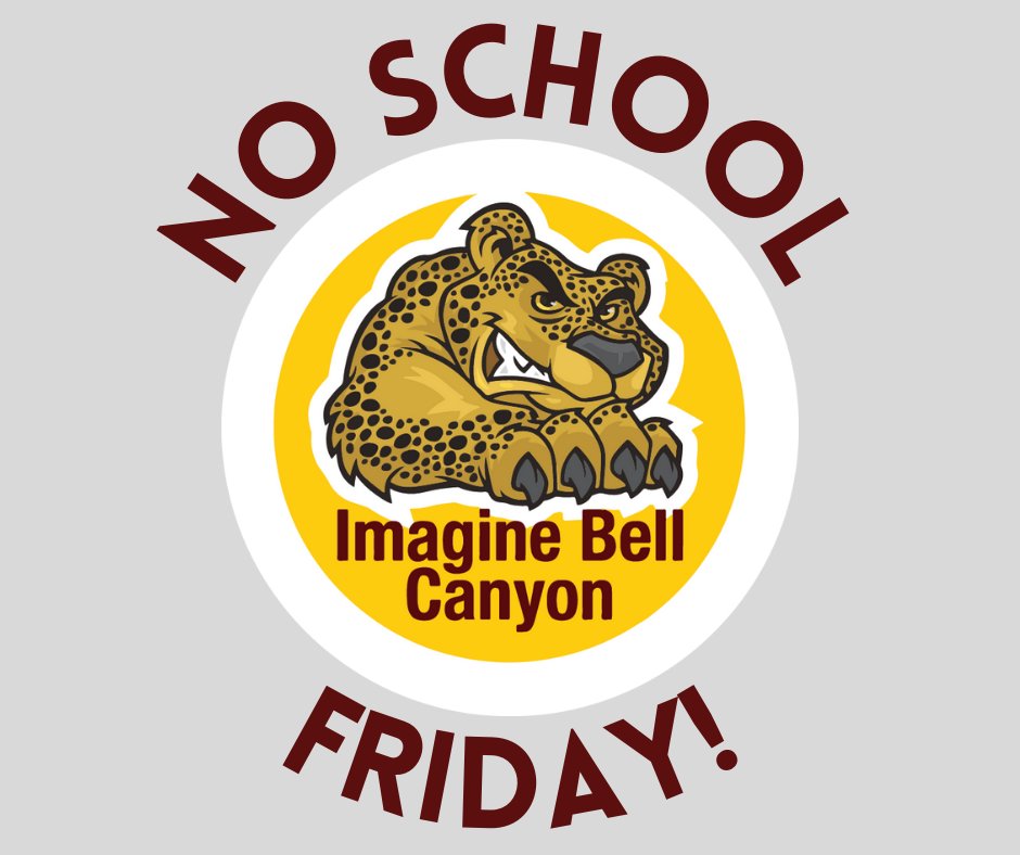 Don't forget there is no school tomorrow! Have a wonderful long weekend. 😀

#LongWeekend #ImagineSchools #IBC