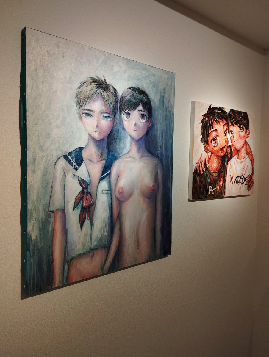 NIBB @NIB4A さんの作品。大谷さんと同じ過程派の展示で初めて拝見し、お話を伺うことができました。 