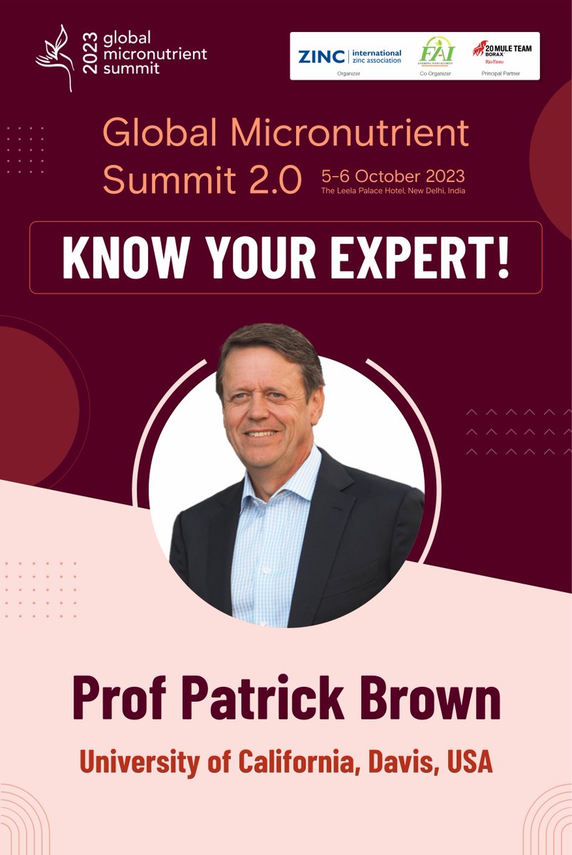 Join us in the Global Micronutrient Summit 2.0, scheduled for 5-6 October 2023 at The Leela Palace Hotel, New Delhi, India  

Have you registered? If not, Register Now: gms2.in 

#micronutrient #zinc #boron #balancedplantnutrition #foodsecurity #nutritionsecurity