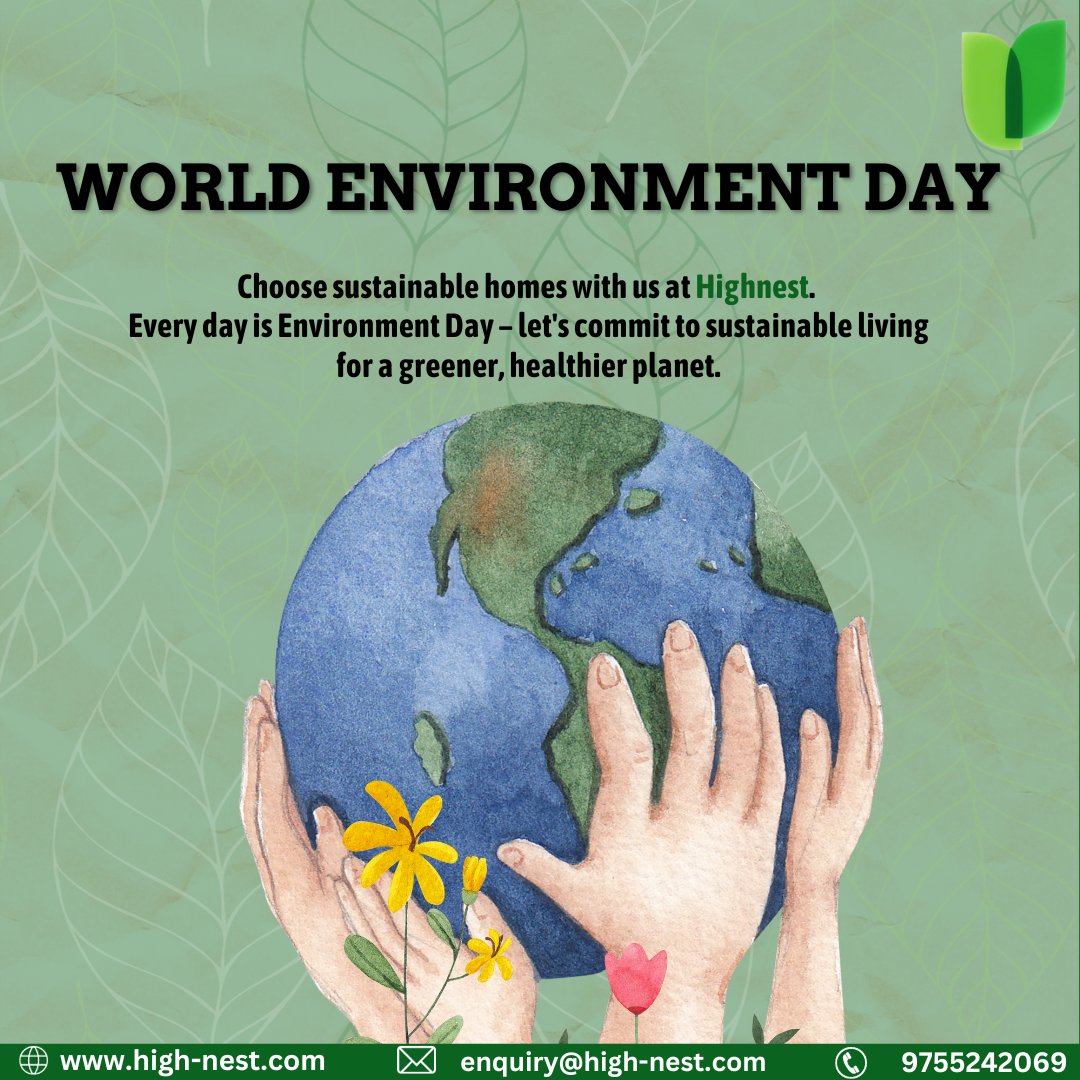 Let's celebrate World Environment Day with sustainable homes🏡🌿 For free consultation: high-nest.com ✉️ enquiry@high-nest.com #Sustainability #ecofriendlydesign #JungKook_3D #AsianGames #AsianGames2023