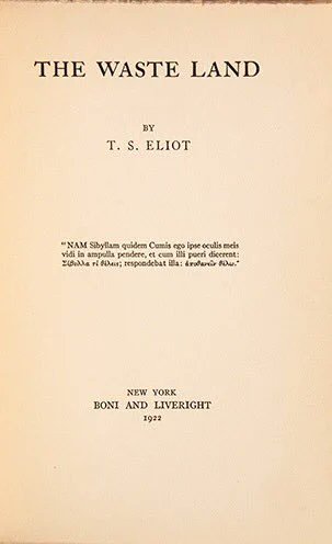 "Bazıları ışığın, bazıları gölgenin peşine düştü"  

20. Yüzyılın en etkili Şairlerinden 
Oyun Yazarı
 Edebiyat Eleştirmeni 
Nobel Ödüllü 
T. S. Eliot 
1888 yılında bugün doğdu.