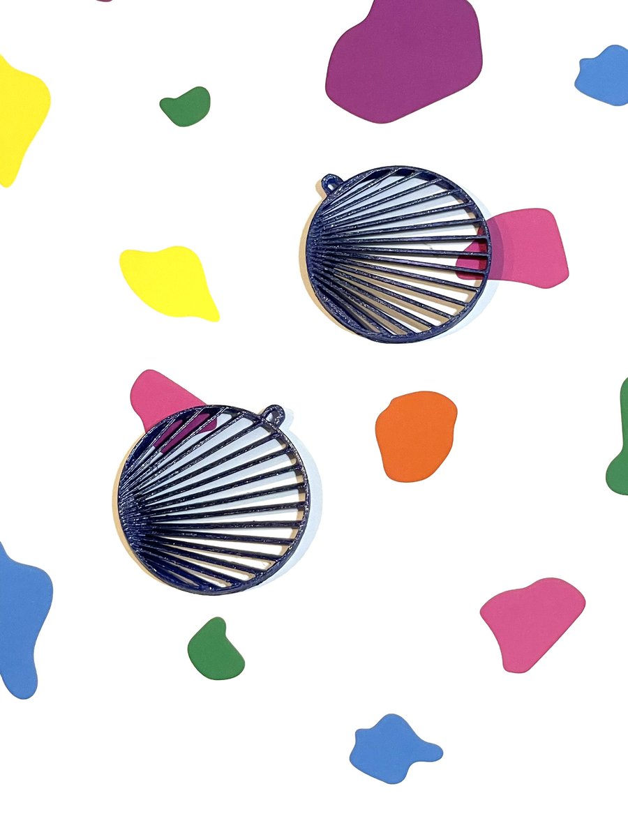 3dSeptem's tweet image. MIRAGE Earrings Round designed by Alberto Ghirardello, 3D printnd, polished, colored by me.

#3dprinting #flashforge #creatorpro2 #testprint