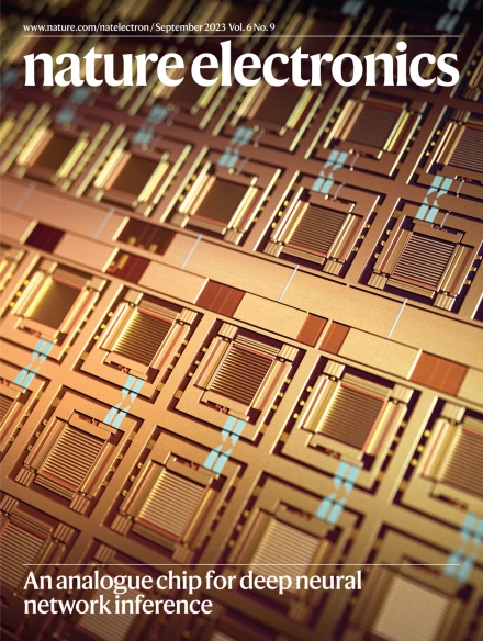 Very happy to see this work appear on the cover of Nature Electronics!