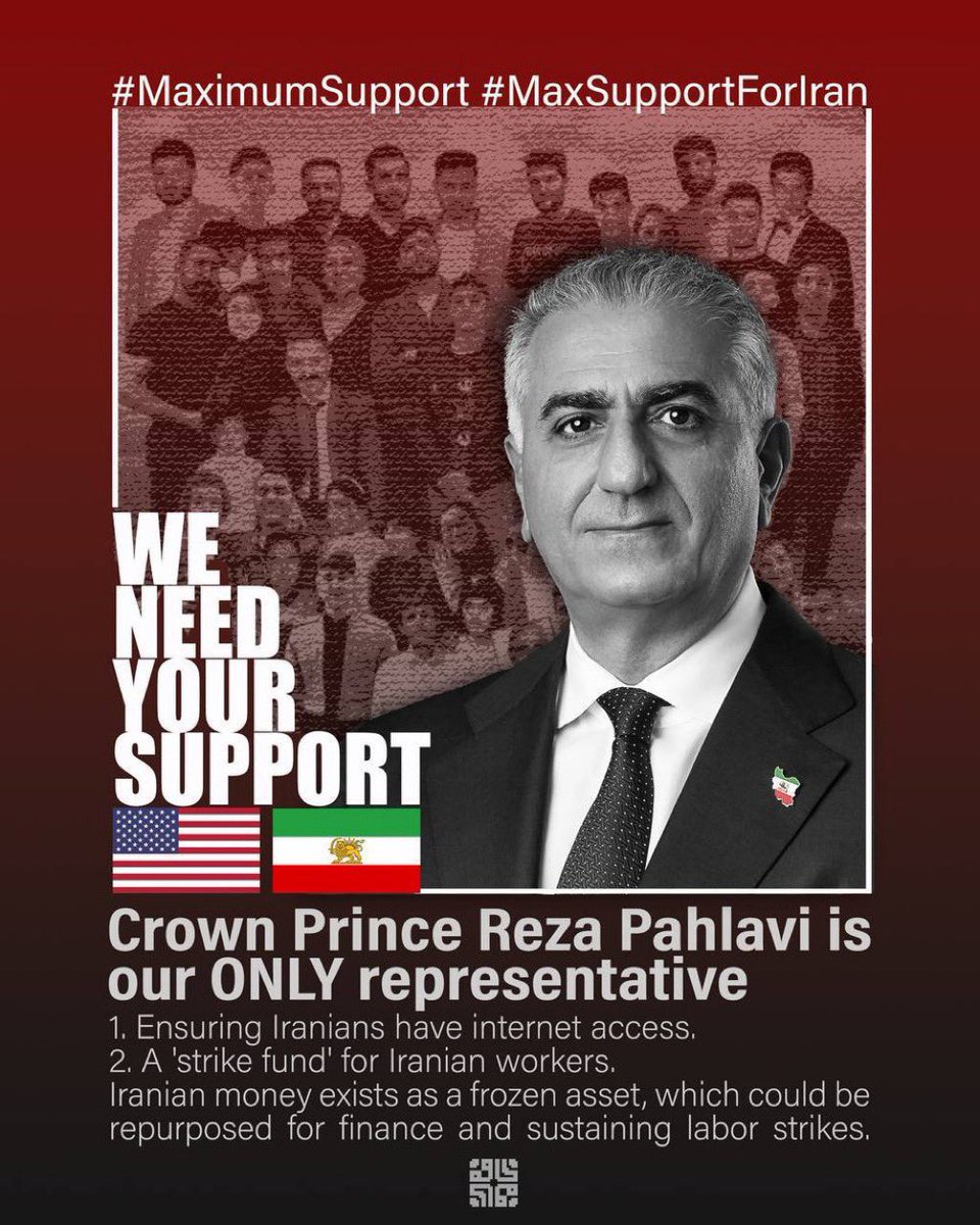@CALI4AZ @PahlaviReza 10000000x YES  

#KingRezaPahlavi 
#RezaPahlaviIsMyRepresentative 
#LongLivePahlavi