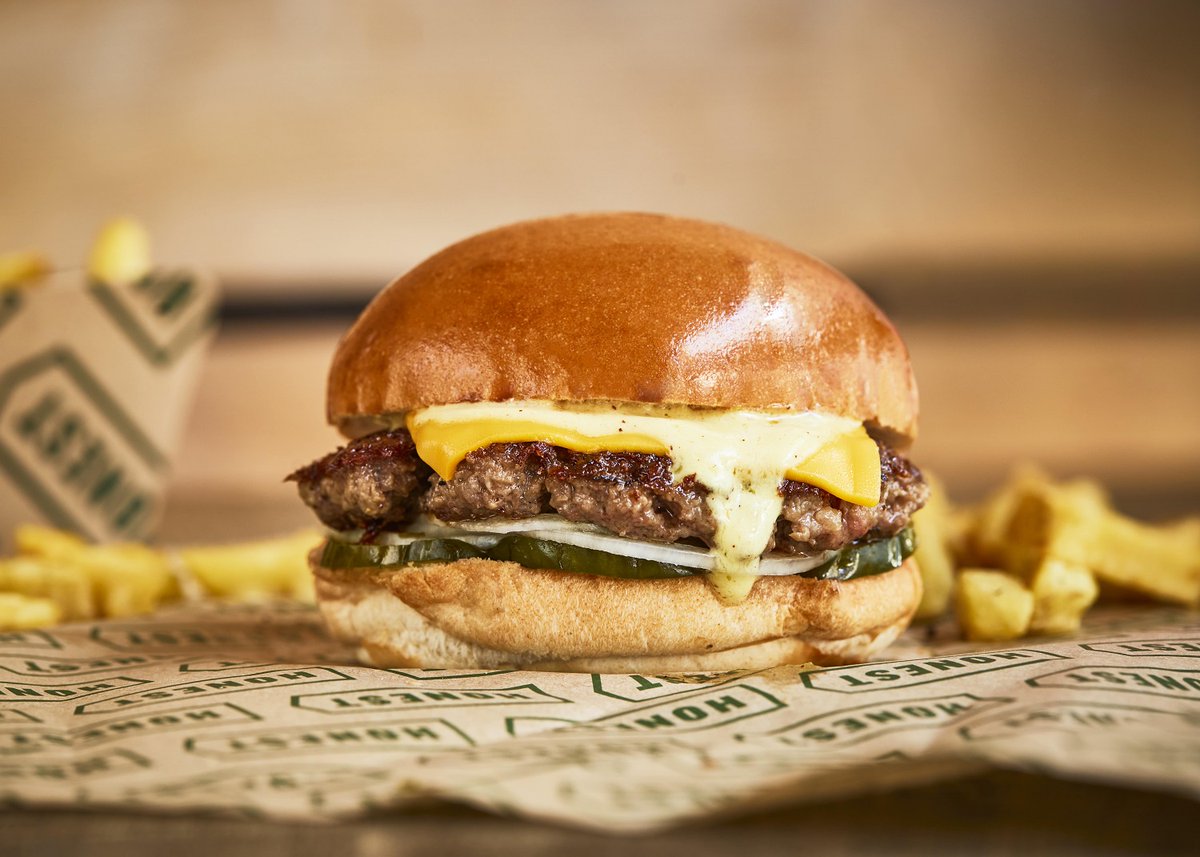 hotdinners's tweet photo. Deal of the day - @honestburgers are giving away 4000 smashed burgers and chips for free today - 100 per restaurant from 11.30am https://t.co/SKgpcFTNIO