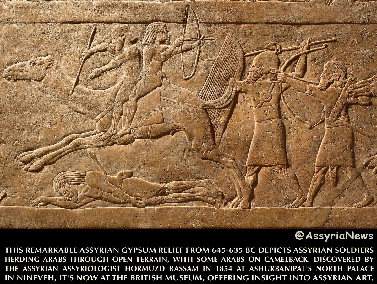 TodayAssyria's tweet photo. #Arab #ashurbanipal #assyriansoldier #camel  #assyriologist #hormuzdrassam #assyriansoldier #assyrian #assyria #assyrianheritage #ashur #assur #nineveh #mesopotamia #archaeology #history #ancienthistory #art #assyrianrelief  #kalhu #britishmuseum #cradleofcivilization https://t.co/s2v2CxgVw1