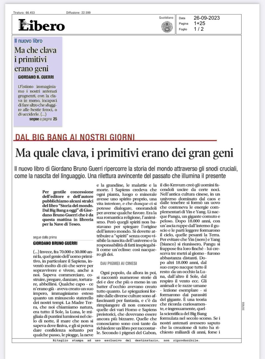 GBGuerri's tweet photo. Un’anteprima della #Storiadelmondo. @libero_it @lanavediteseoed https://t.co/zR5XbeukAr