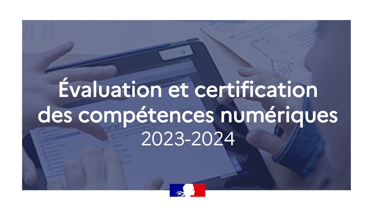 Évaluer et certifier les #CompétencesNumériques des élèves :

🗓 Consultez le calendrier 2023-2024 de la certification <a href="/Pix_officiel/">Pix</a>
📂 Retrouvez les supports d'accompagnement à destination des chefs d'établissement et des professeurs

▶ eduscol.education.fr/721/evaluer-et…