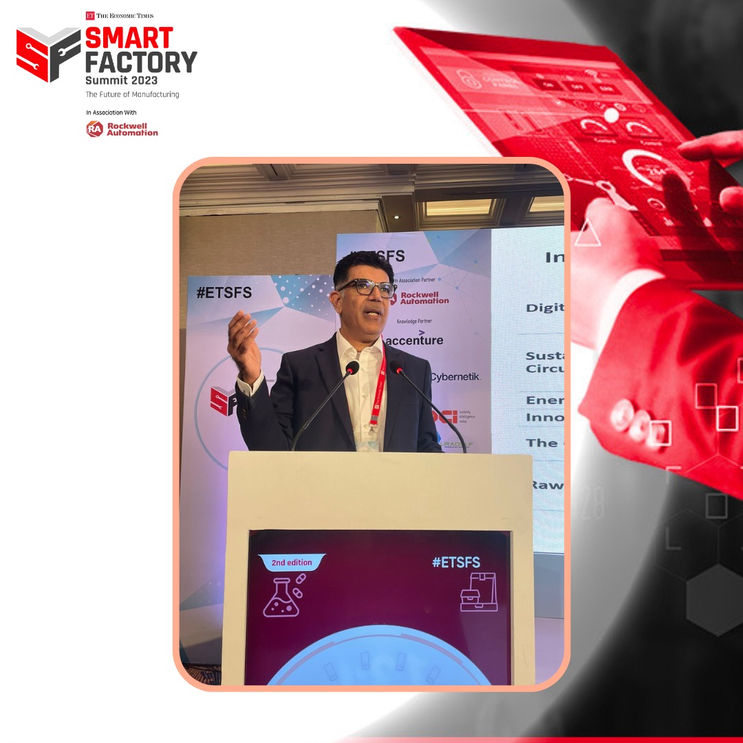 ETAuto's tweet photo. At ET SFS 2023, catch #DilipSawhney, Managing Director of @ROKAutomationIN, as he delivers his presentation on "Technology Innovation To Lead Factories Of The Future."
Discover now: https://t.co/WuynUghjb4
#ETSFS #Robotics #SmartManufacturing #AI #IIoT #BigDataAnalytics #P1 https://t.co/1b8J1Pf7oG