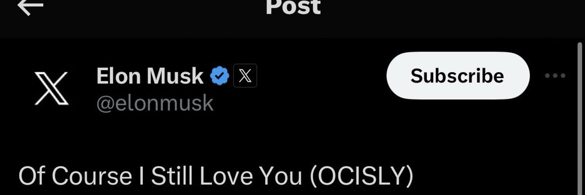 The__Solstice's tweet photo. Big money is in my dms and they like what they see.

$OCISLY is going much, much higher. 

The first ticker Elon actually created the abbreviation for.. and will likely be using over and over again.

Of Course I Still Love You 💘

@OCISLYcommunity
https://t.co/1C4neWgjhL https://t.co/1dijVlGjHG