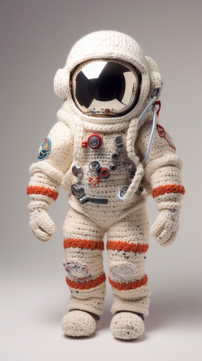 EnchantingAI's tweet image. How to knit an astronaut doll

#video #knitting #astronaut
Prompt: [e40cecbc0] Knitted astronaut doll
#Midjourney #EnchantingAI #LovelyAI