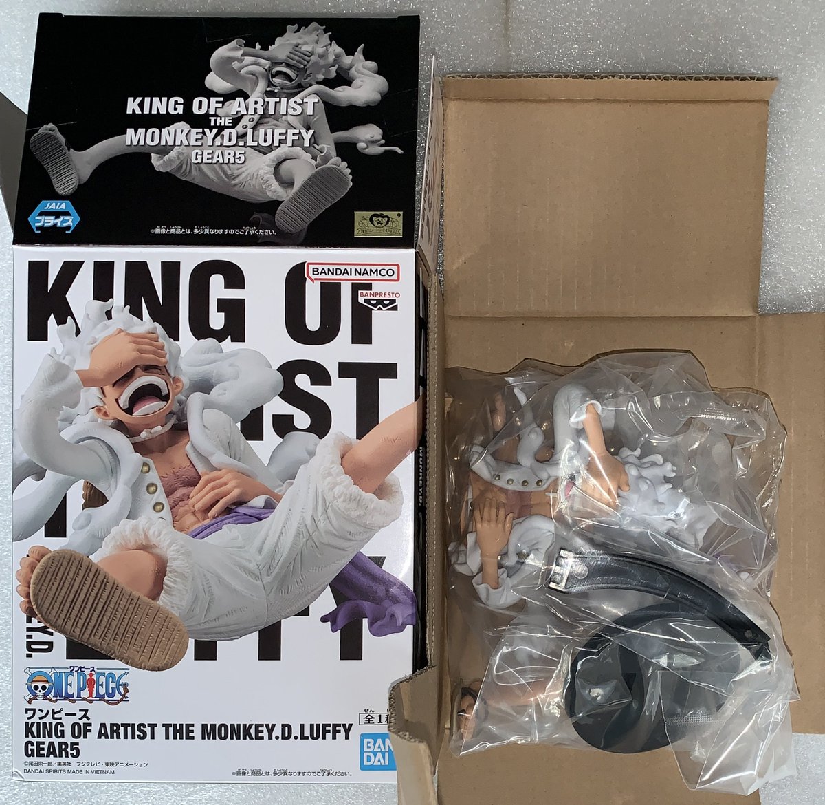 ワンピース KING OF ARTIST ルフィ ギア5 ニカ フィギュア 重心 裏面