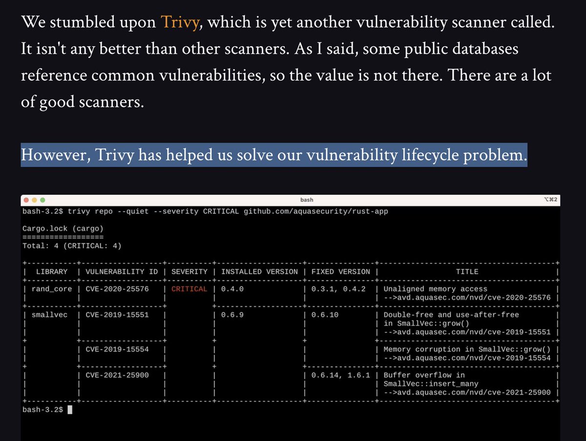 Learn how Mergify uses Trivy to manage and address new Vulnerabilities through GitHub Actions✨ blog.mergify.com/level-up-your-…