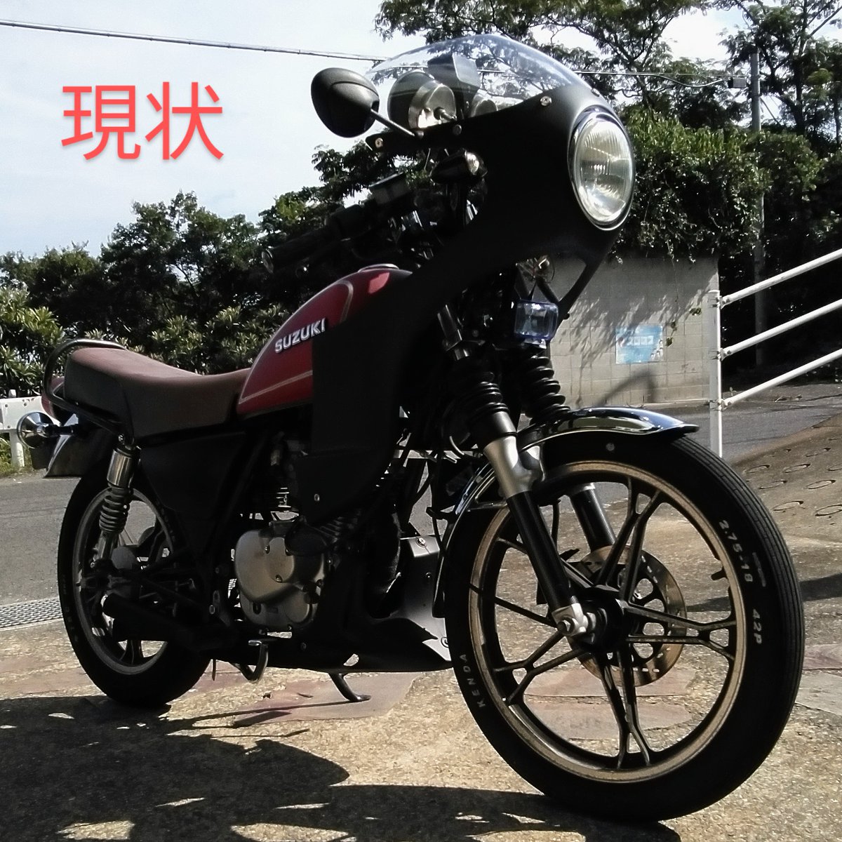 SHummer9's tweet photo. もう少しで通勤わくわく車が完成☺️✨
#GN125H https://t.co/UEiCa1F5hh