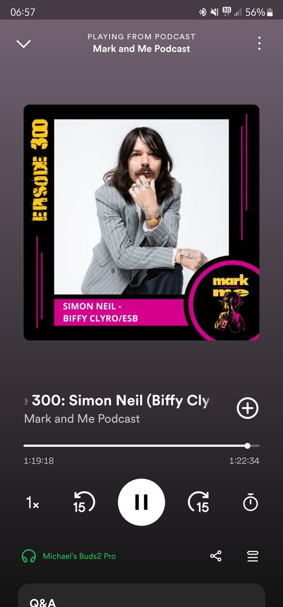 mikeycubed's tweet photo. The perfect podcast episode doesn't exist... Well it does now.
Absolutely stunning from @markandmepod and Simon and there couldn't be a more fitting chat for 300 than this.
So glad you took the risk and asked the question @thewoodyatt! 💙
#MarkandMe #SimonNeil #BiffyClyro https://t.co/c0JxKUQJFR