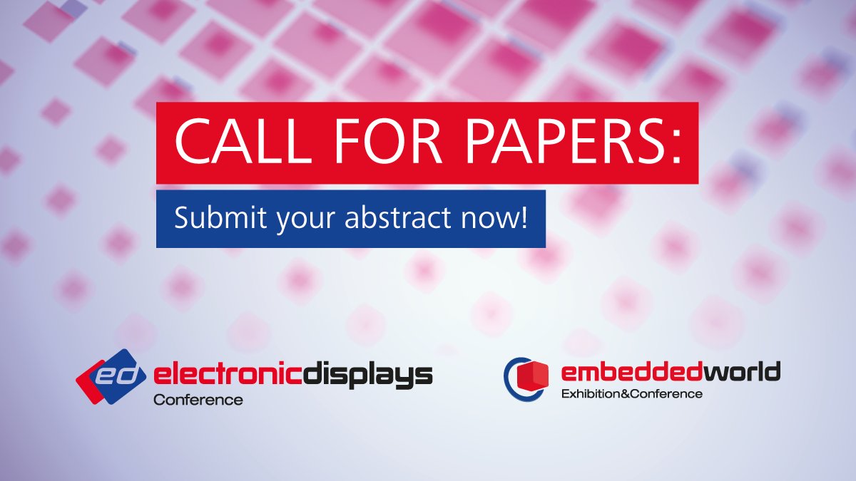 📢 Quick reminder! Call for Papers for both accompanying conferences of #ew24 is still open! #ewC - Deadline: 29 September 2023 📌 All details : embedded.ly/7j3w #edC - Deadline: 9 October 2023 📌 More info at: embedded.ly/8b2i Don't miss out on this opportunity!