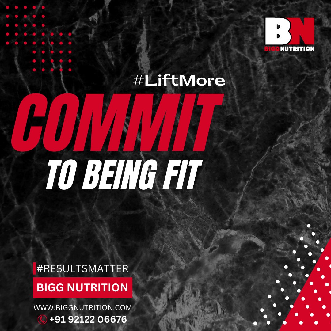 Commit to Being Fit💪#biggnutriton

Bigg Nutrition That's #ResultsMatter💪
Join Us For The Best Results🥰
📞+91 9212206676
biggnutrition.com

#beingfit #TeamBiggNutrition #trainhard #gymmotivation #post #gym #workout #muscle #harder #workouts #fit #fitness #fitnessjourney