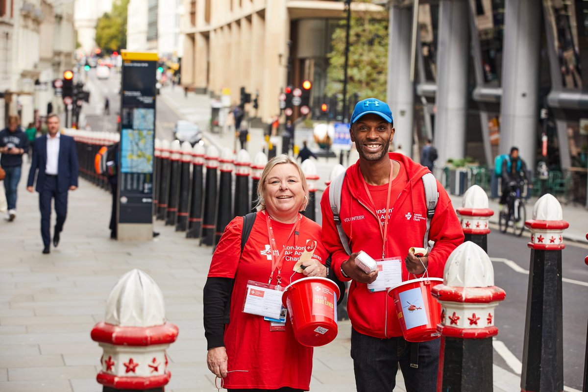 LDNairamb's tweet photo. PSA: We're on the City of London streets today collecting vital funds 🪣

If you spot us, come and say hello, and please do consider donating - every single donation will help us to keep saving lives in London. https://t.co/Zn0AB4D3s7