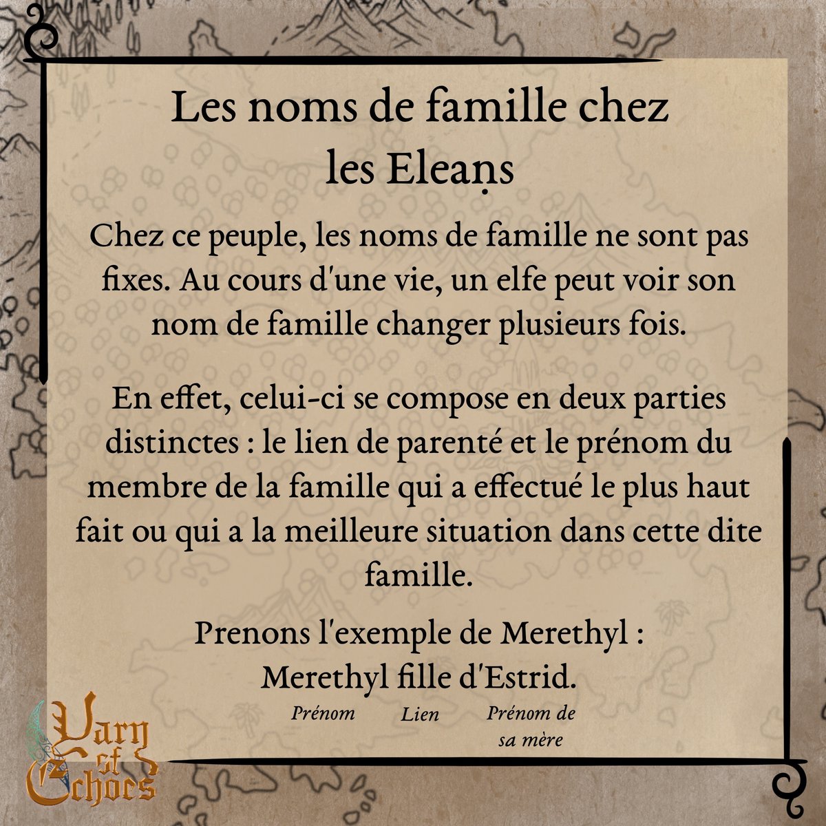 Yarnofechoes's tweet photo. Et vous, quel serait votre nom ? 🍃

#yoe #mork #lore #elfe #fantasy #fantasyuniverse #visualnovelgame #storychoices #glgame #blgames #otomegame #romance #worldbuilding https://t.co/98roMXBt4j