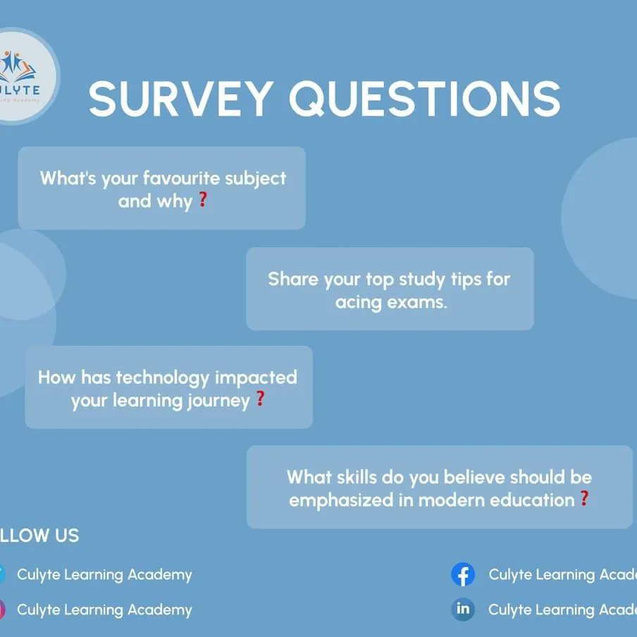 Culyte_Academy's tweet photo. Join the Education Revolution! 📚✨ Your insights can shape the future of learning. Share your thoughts, tag a friend, and let's amplify our voices together!
#eduvoices

Download now: ⏬
https://t.co/oCPKTBYakv

#AsianGames
#UkraineWar 
#adp2023 
#education
#test
#nts https://t.co/7LZ6WRIAyl