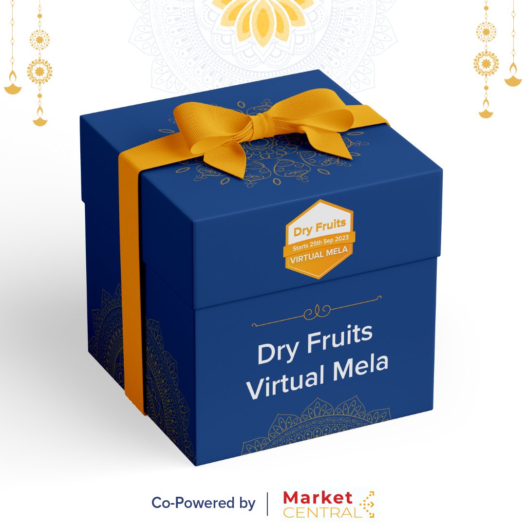 SMB_XL's tweet photo. You are invited to the VIP ACCESS of the Dry Fruits Virtual Mela, co-powered by MarketCentral! 

Be the first to explore a unique, high-quality dry fruit selection from 100+ top dry fruit merchants.

Experience Diwali gifting like never before! https://t.co/AUsPuQoZed https://t.co/GOzJ3q0lMr