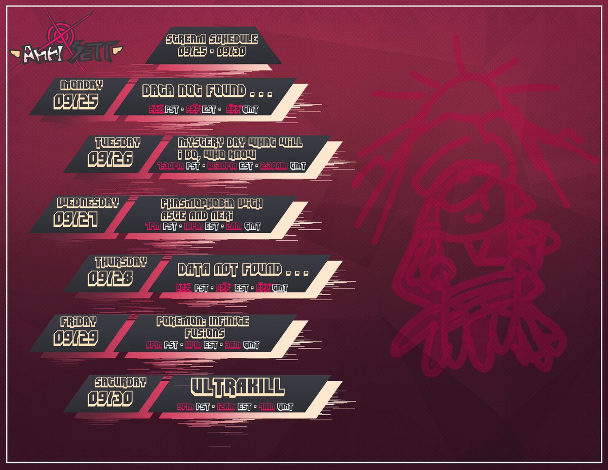 anri_sett's tweet photo. ◈SCHEDULE◈
9/25-9/30
General: #Anri_Sett
Art: #AnrInk
NSFW: #Anrifans
The community name I chose: #Anlookers
The community names chat chose: #Anlickers & #Anrizzlers
https://t.co/JdLJmhKhhw https://t.co/go0d3en6mo