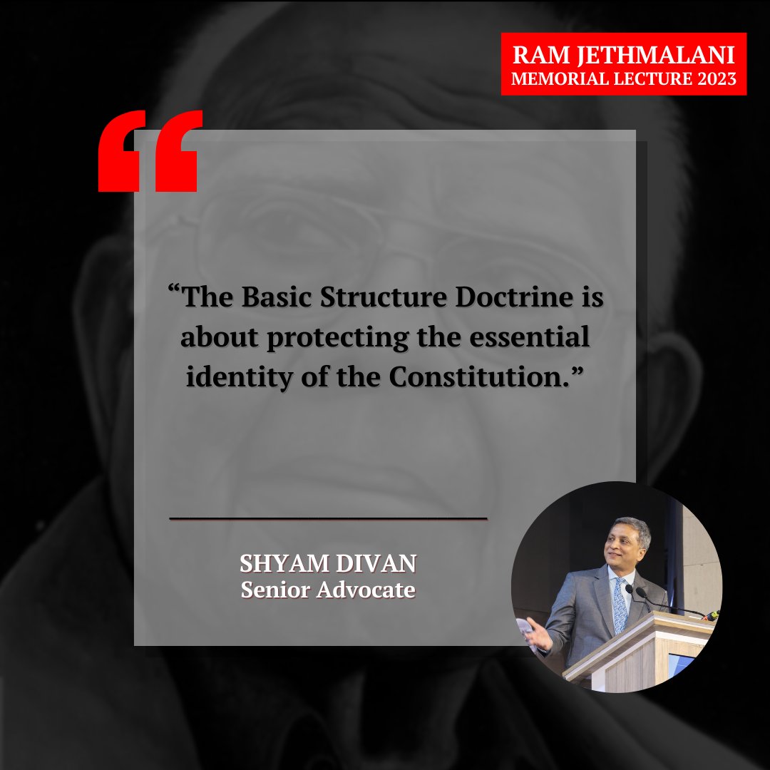 RJMLecture's tweet image. “The Basic Structure Doctrine is about protecting the essential identity of the Constitution.”
- Shyam Divan, Senior Advocate

@JethmalaniM
#RamJethmalani #RamJethmalaniMemorialLecture